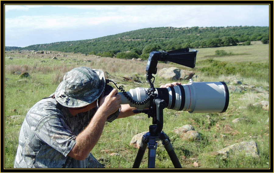 Kiro Photographing in the Field - Wichita Mountains Wildlife Refuge