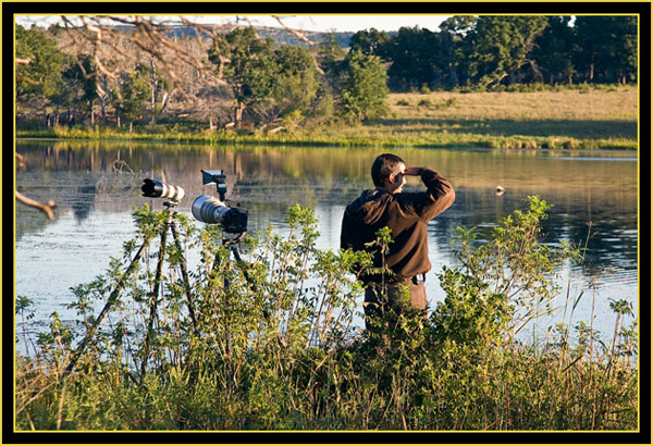 Rob at French Lake - Wichita Mountains Wildlife Refuge