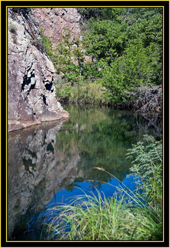 Ledge & Reflection - Wichita Mountains Wildlife Refuge