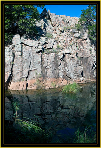 Ledge & Reflection - Wichita Mountains Wildlife Refuge