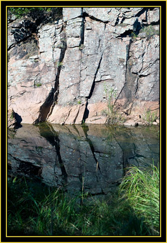 Ledge & Reflection - Wichita Mountains Wildlife Refuge