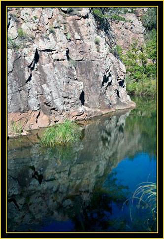 Ledge & Reflection - Wichita Mountains Wildlife Refuge