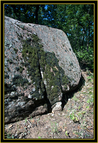 Moss on Ledge - Wichita Mountains Wildlife Refuge