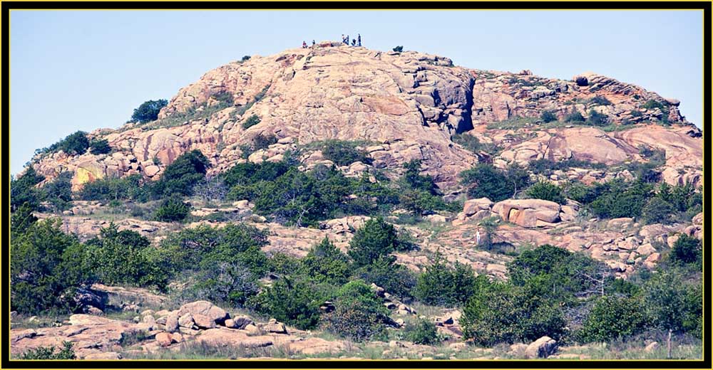 People Up High - Quanah Parker Lake - Wichita Mountains Wildlife Refuge