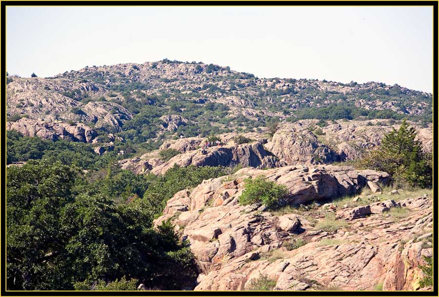 View into the Mountains - Quanah Parker Lake - Wichita Mountains Wildlife Refuge