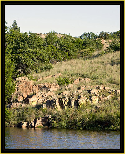 View at Apache Lake - Wichita Mountains Wildlife Refuge