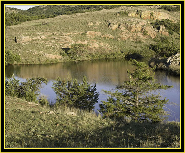 View at Apache Lake - Wichita Mountains Wildlife Refuge