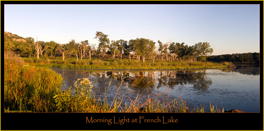 Morning Light at French Lake - Wichita Mountains Wildlife Refuge