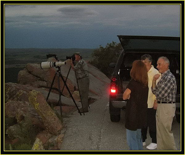 Visitors at Sunset - Mount Scott - Wichita Mountain Wildlife Refuge