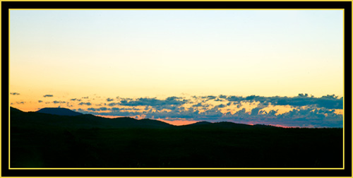 Sky Color at Twilight in the Refuge - Wichita Mountains Wildlife Refuge