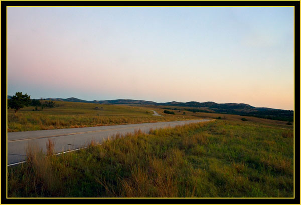 Roadway at Boulder Gate - Wichita Mountains Wildlife Refuge