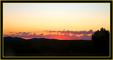 Sky Color at Twilight in the Refuge - Wichita Mountains Wildlife Refuge