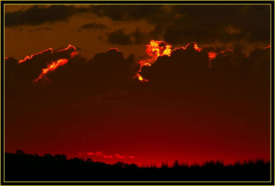 Sky-fire over the Wichita Mountains - Wichita Mountains Wildlife Refuge