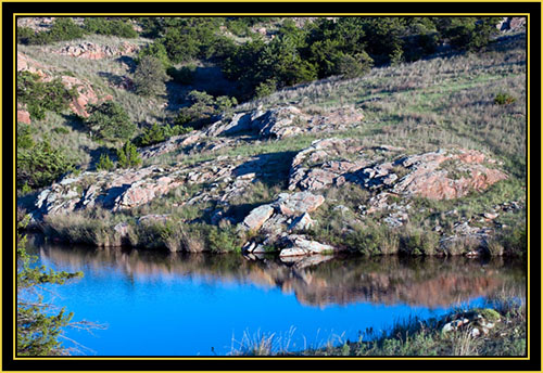 View at Apache Lake - Wichita Mountains Wildlife Refuge