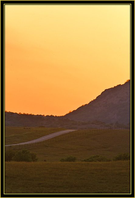Mountain Sunset - Wichita Mountains Wildlife Refuge