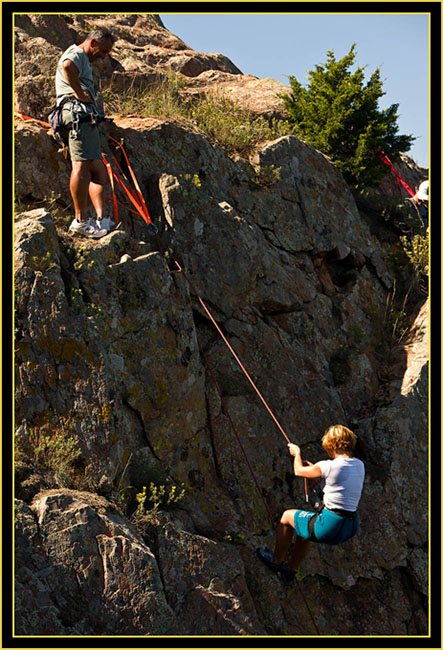 End of the Summit on Mount Scott - Wichita Mountains Wildlife Refuge