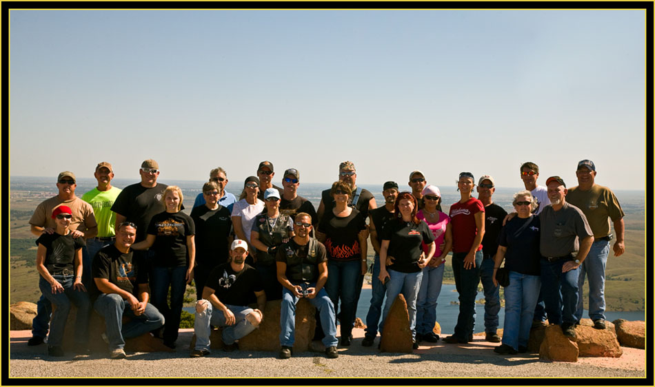 Bikers on Mount Scott - Wichita Mountains Wildlife Refuge