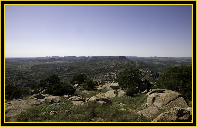 View from the Summit on Mount Scott - Wichita Mountains Wildlife Refuge