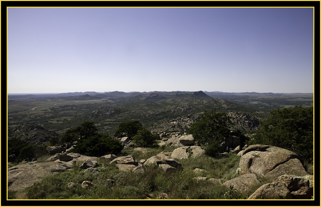 View from the Summit on Mount Scott - Wichita Mountains Wildlife Refuge