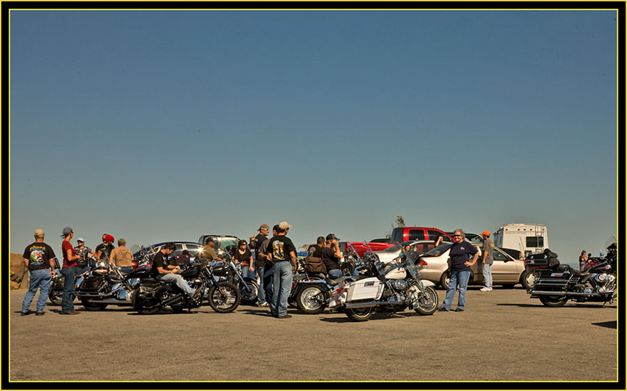 Bikers on Mount Scott - Wichita Mountains Wildlife Refuge