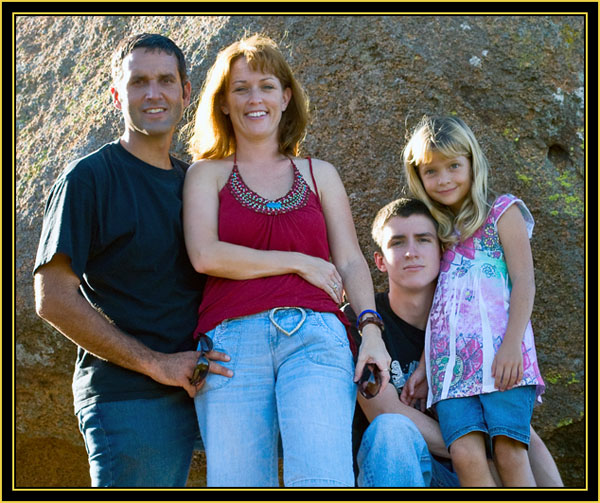 The Wood Family in the Wichita Mountains Wildlife Refuge