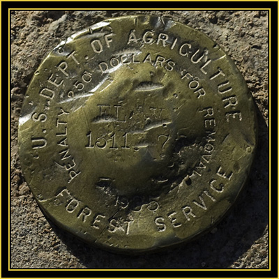 Elevation Marker at Post Oak Lake - Wichita Mountains Wildlife Refuge