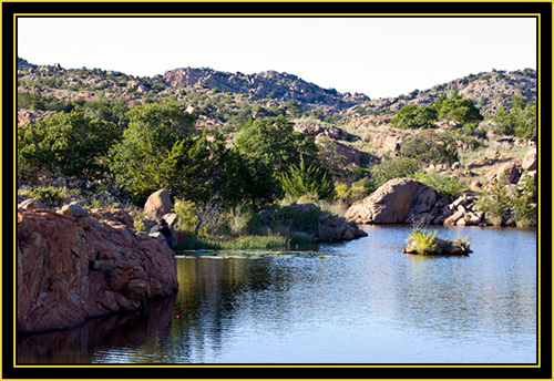 View at Post Oak Lake - Wichita Mountains Wildlife Refuge