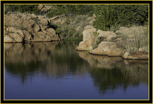 View at Treasure Lake - Wichita Mountains Wildlife Refuge