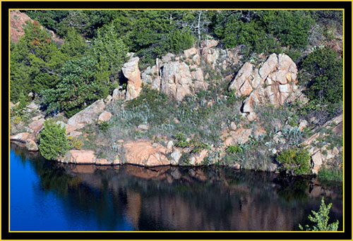 View at Treasure Lake - Wichita Mountains Wildlife Refuge