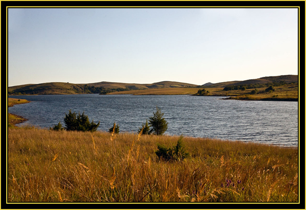 Refuge Water View - Elmer Thomas Lake - Wichita Mountains Wildlife Refuge'