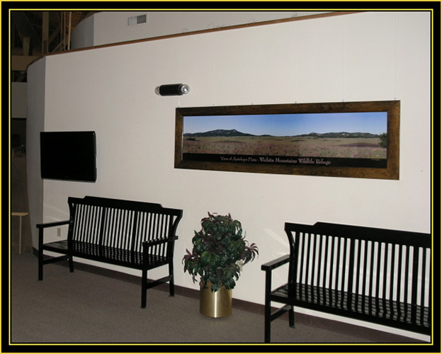 My Print in the Visitors Center - Wichita Mountains Wildlife Refuge