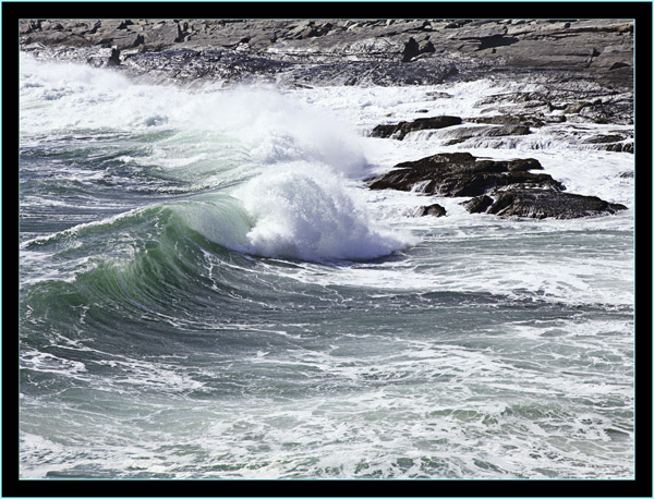 Incoming Waves - Pemaquid Point - Bristol, Maine