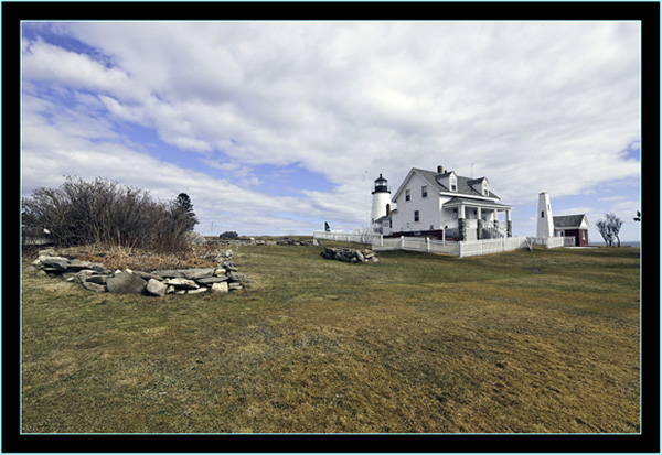 View of the Keeper's House and Grounds - Pemaquid Point - Bristol, Maine