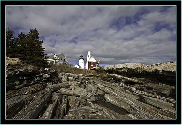 View from the Ledge Looking South - Pemaquid Point - Bristol, Maine