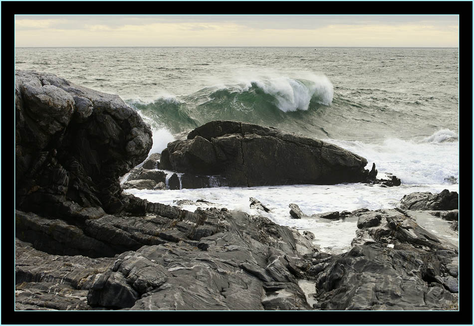 Ledge and Waves - Pemaquid Point - Bristol, Maine