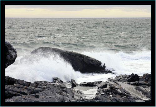 Ledge and Waves - Pemaquid Point - Bristol, Maine