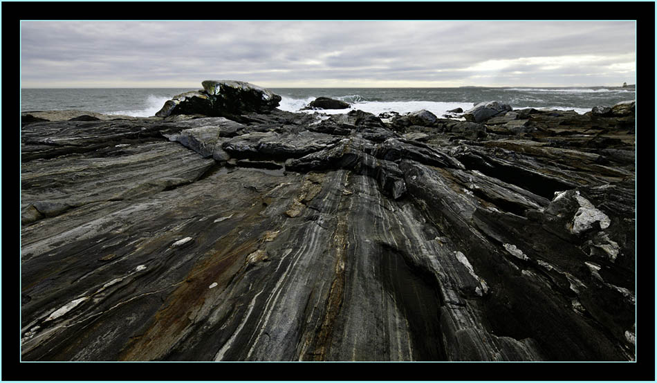 Ledge and Waves - Pemaquid Point - Bristol, Maine