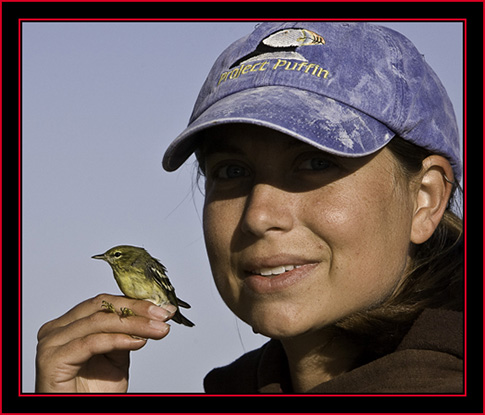 Alison with Capture - Petit Manan Island - Maine Coastal Islands National Wildlife Refuge