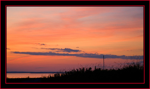 Post Sunset Sky Color from Petit Manan Island - Maine Coastal Islands National Wildlife Refuge