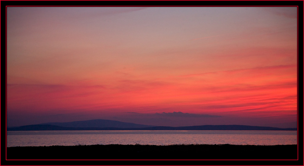 Post Sunset Sky Color from Petit Manan Island - Maine Coastal Islands National Wildlife Refuge