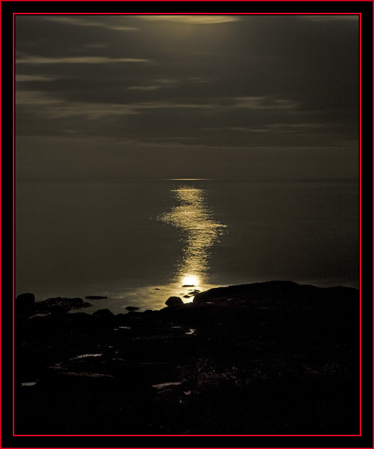 Moonlight on the Ocean - Petit Manan Island - Maine Coastal Islands National Wildlife Refuge