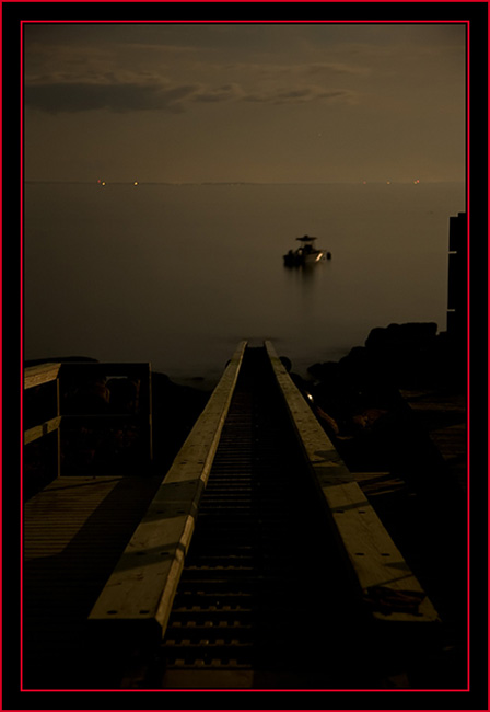 Moonlit View of the Boat Ramp - Petit Manan Island - Maine Coastal Islands National Wildlife Refuge