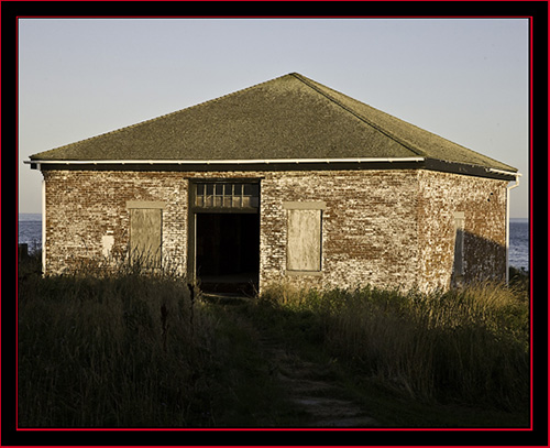 Equipment Building in Late Afternoon Light - Petit Manan Island - Maine Coastal Islands National Wildlife Refuge