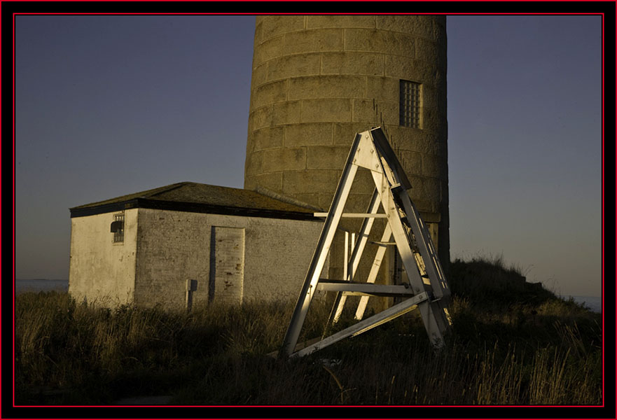 Base of the Lighthouse, Solar Panels & Equipment Space - Petit Manan Island - Maine Coastal Islands National Wildlife Refuge