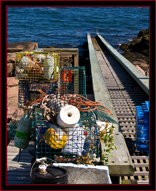 Debris to be Loaded for Return - Petit Manan Island - Maine Coastal Islands National Wildlife Refuge