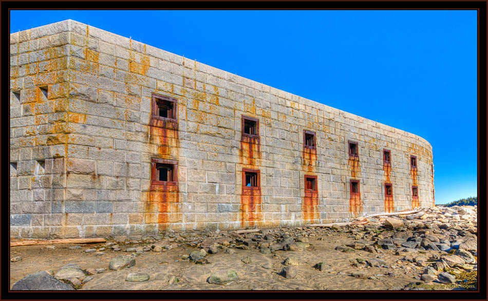 Business Side of Fort Popham  - Phippsburg, Maine