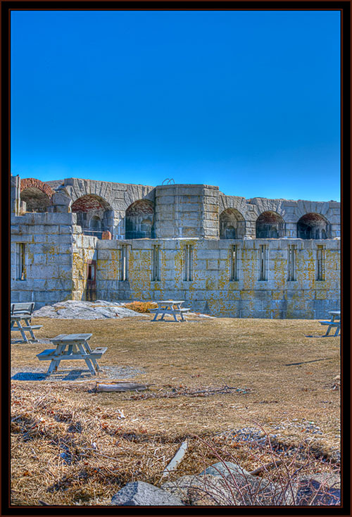 View at Fort Popham - Phippsburg, Maine