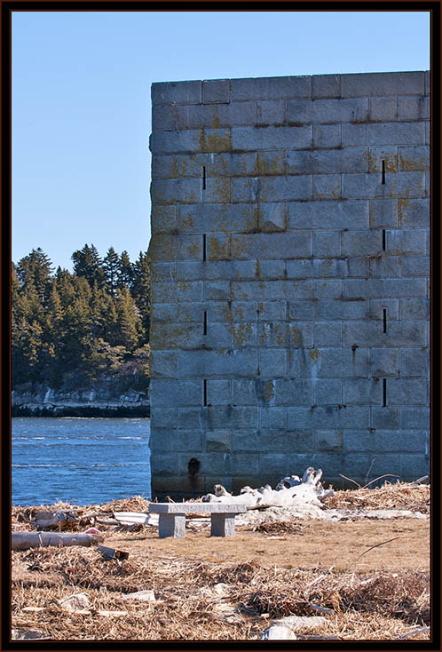 View at Fort Popham - Phippsburg, Maine