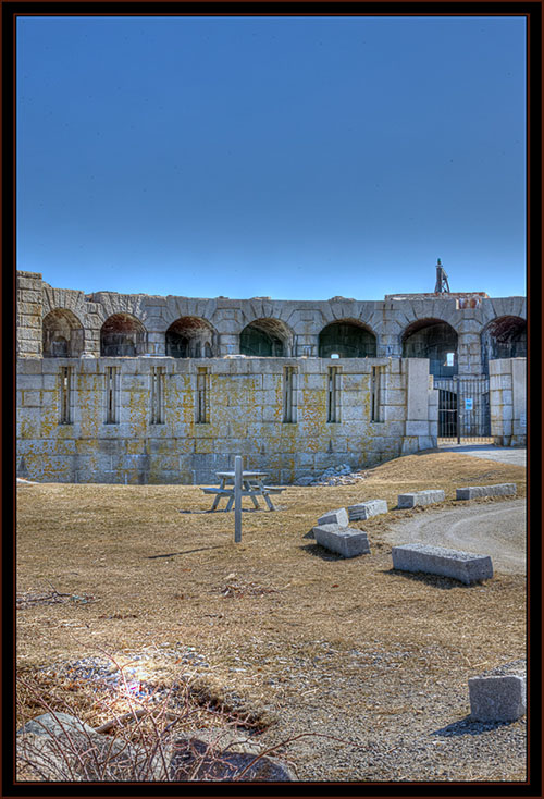 View at Fort Popham - Phippsburg, Maine