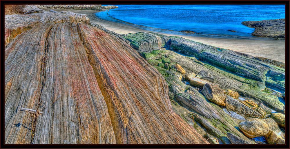 Ledge, Beach and Water - Fort Popham  - Phippsburg, Maine